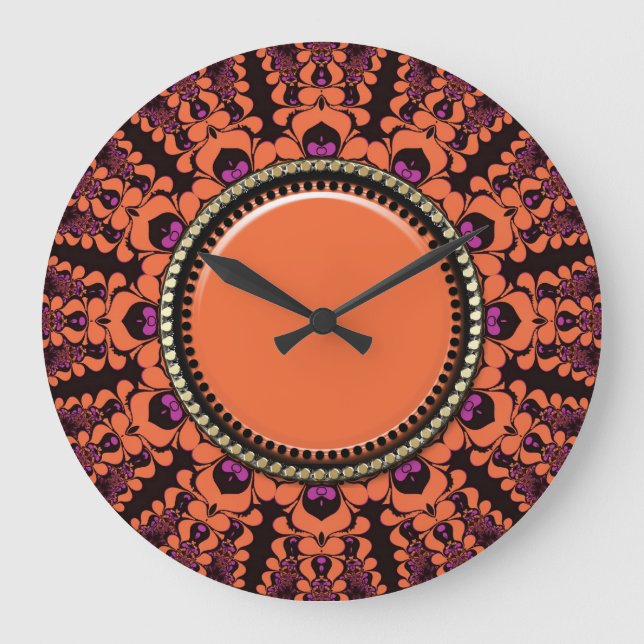 Solar Batik Energy Wall Clock (Front)