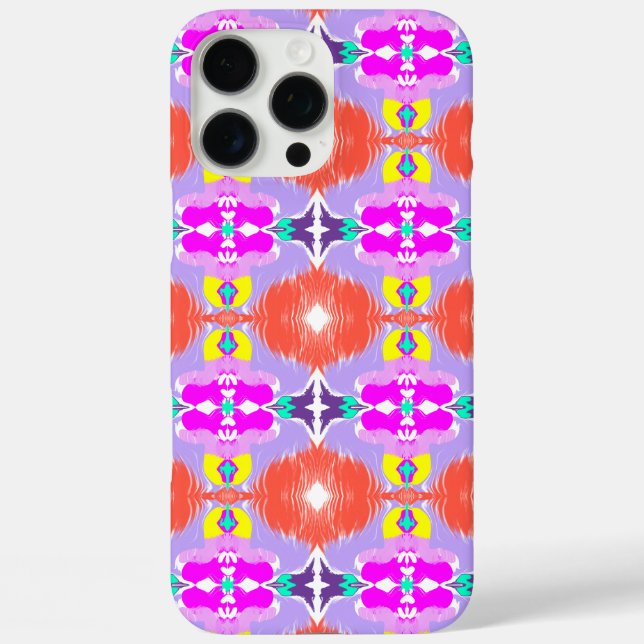 Solar Bloom Kaleidoscope Throw Pillow Case-Mate iPhone Case (Back)