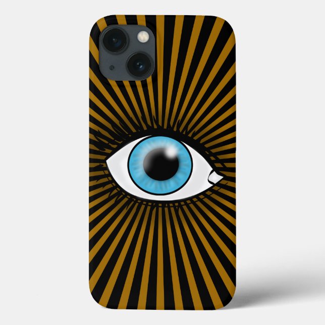 Solar Blue Eye Case-Mate iPhone Case (Back)