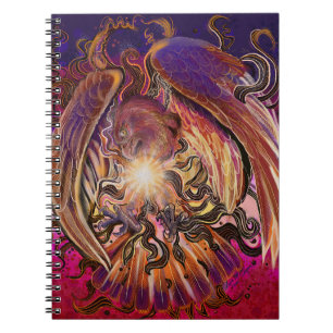 Solar Burst Hawk Notebook