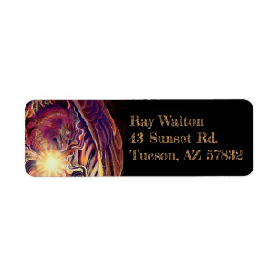 Solar Burst Hawk   Return Address Label