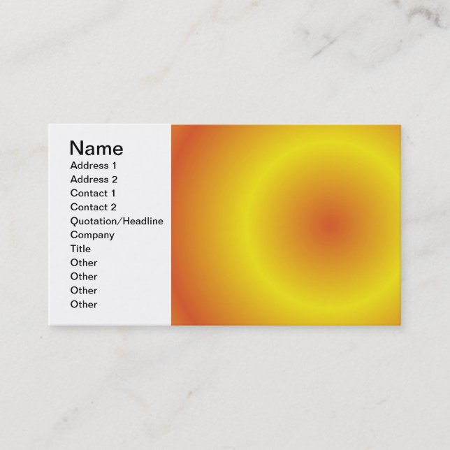 Solar Business Card (Front)