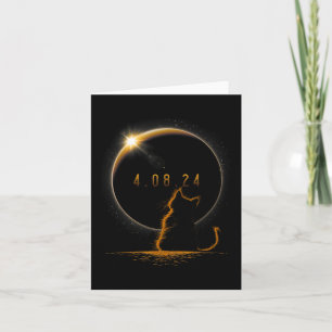Solar Cat Eclipse Card