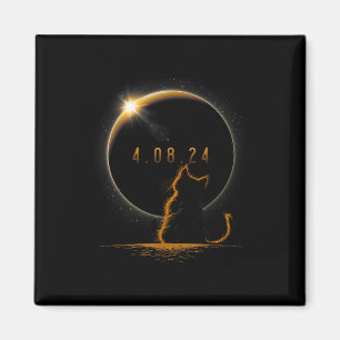 Solar Cat Eclipse Magnet