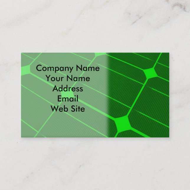 Solar Cell Energy Business Card (Front)