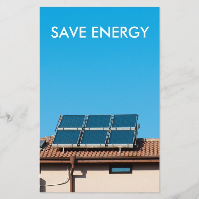 Solar cell system flyer (Front)