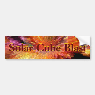 Solar Cube Blast Bumper Sticker