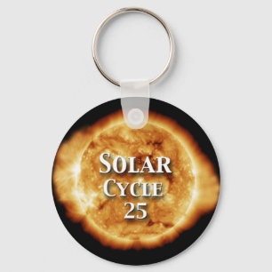 Solar Cycle 25 Active Sun Key Ring