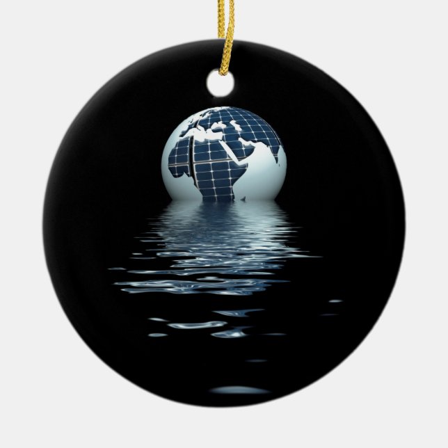 Solar dawn ceramic tree decoration (Front)