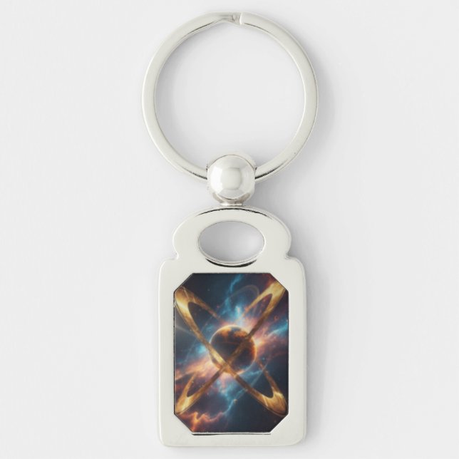 Solar Drift Abstract Key Ring (Front)