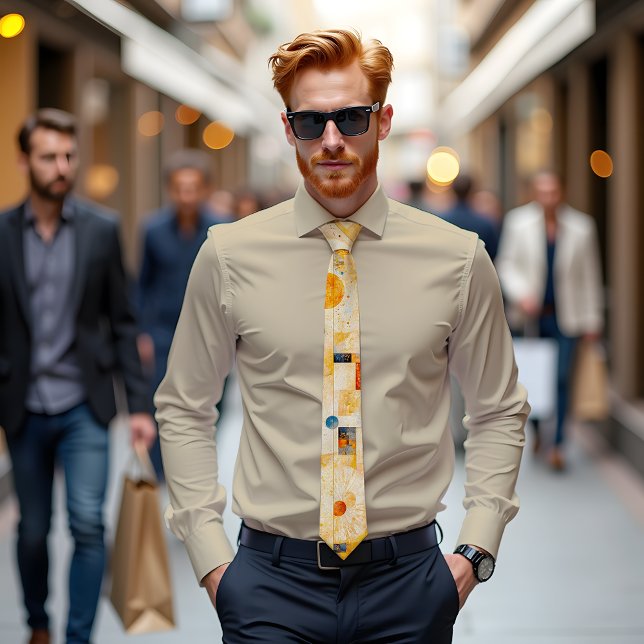 Solar Echoes Abstract Art Tie (Creator Uploaded)