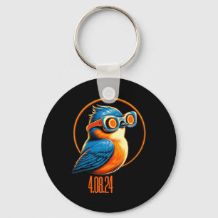 Solar Eclipse 04 08 2024 Eastern Bluebird Eclipse Key Ring