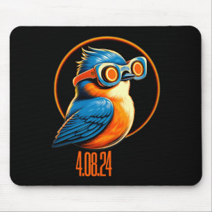 Solar Eclipse 04 08 2024 Eastern Bluebird Eclipse Mouse Pad