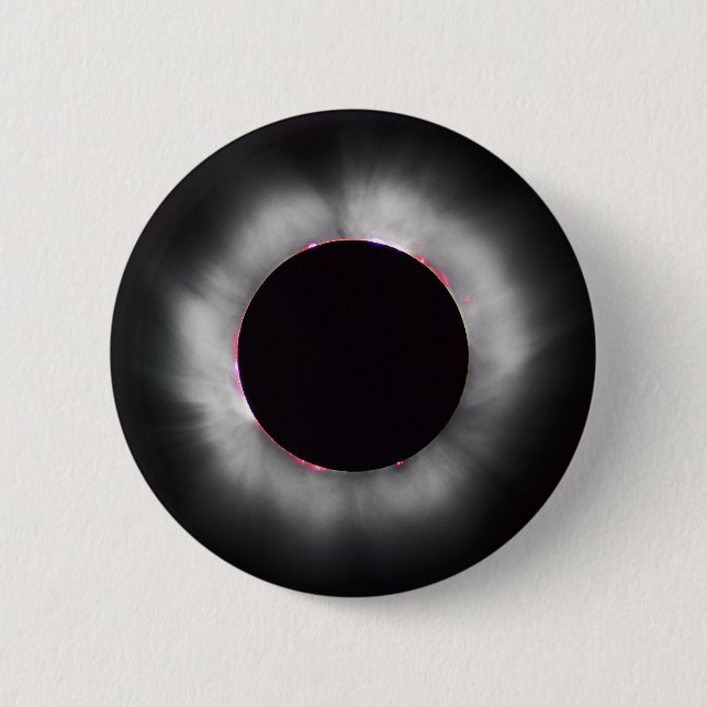 Solar Eclipse, 1999 6 Cm Round Badge (Front)