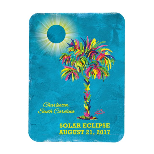 Solar Eclipse 2017 Magnet (Vertical)