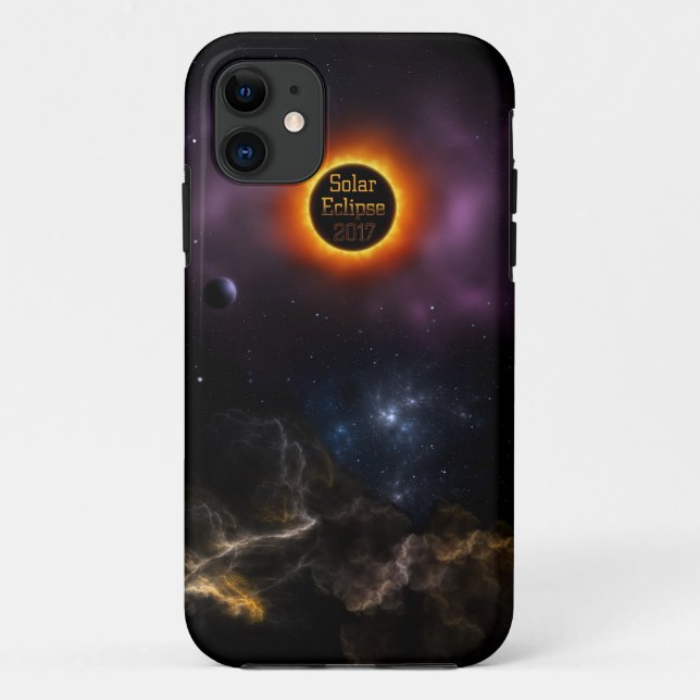 Solar Eclipse 2017 Nebula Bloom Case-Mate iPhone Case (Back)