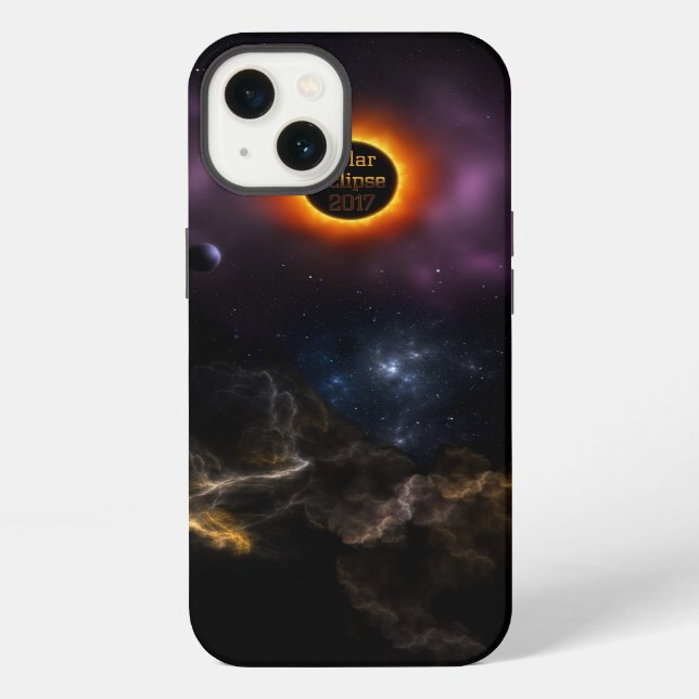Solar Eclipse 2017 Nebula Bloom iPhone Case (Back)