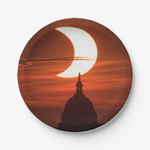 Solar Eclipse 2021 Paper Plate