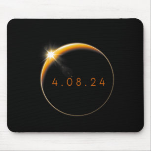 Solar Eclipse 2024 040824 Eclipse Mens Womens Kids Mouse Pad