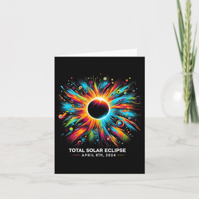 Solar Eclipse 2024 04.08.24 Eclipse Mens Womens Ki Card (Front)