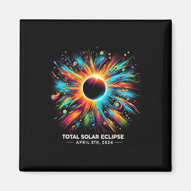 Solar Eclipse 2024 04.08.24 Eclipse Mens Womens Ki Magnet (Front)