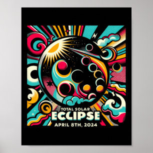 Solar Eclipse 2024 04.08.24 Eclipse Mens Womens Ki Poster