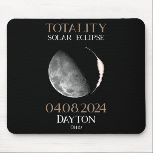 Solar Eclipse 2024 04 Dayton Ohio  Mouse Pad