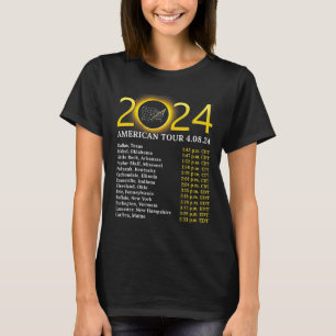 Solar Eclipse 2024 American Tour 2024 Totality Tot T-Shirt