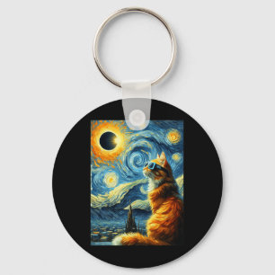 Solar Eclipse 2024 April 8 Cat Totality Solar Ecli Key Ring