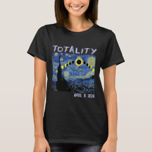 Solar Eclipse 2024 Art Totality April 8 Men Women T-Shirt