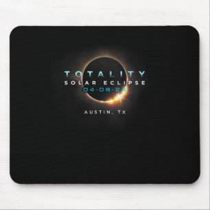 Solar Eclipse 2024 Austin Mouse Pad