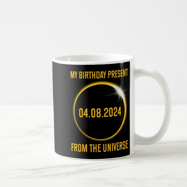 Solar Eclipse 2024 Birthday Present 4824 Totality Coffee Mug (Right)