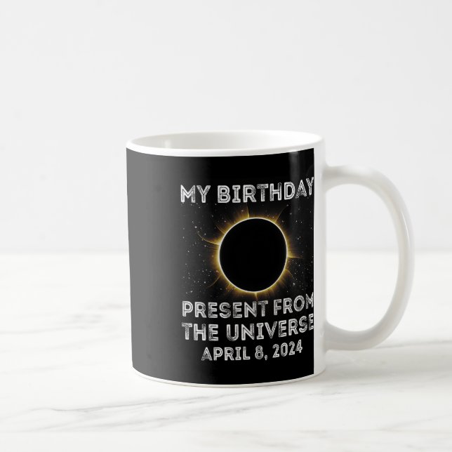 Solar Eclipse 2024 Birthday Present 4.8.24 Totalit Coffee Mug (Right)