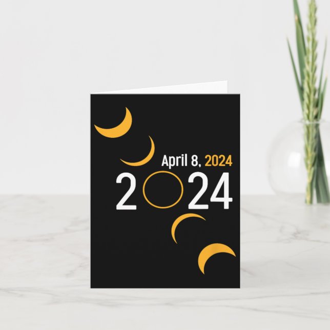 Solar Eclipse 2024  Card (Front)