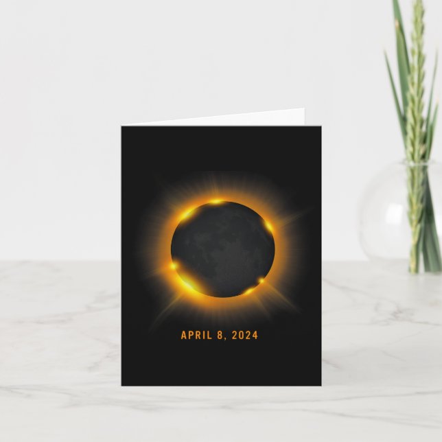Solar Eclipse 2024  Card (Front)