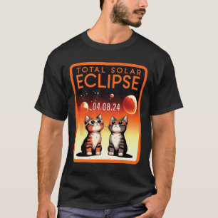 Solar Eclipse 2024 Cats Total Solar Eclipse 4.08.2 T-Shirt