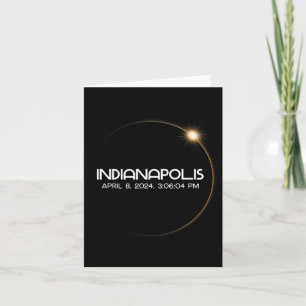 Solar Eclipse 2024 City  Card