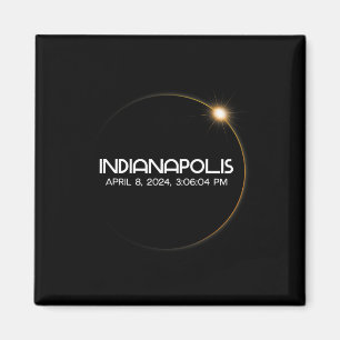 Solar Eclipse 2024 City Magnet