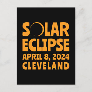 Solar Eclipse 2024 Cleveland Ohio Postcard