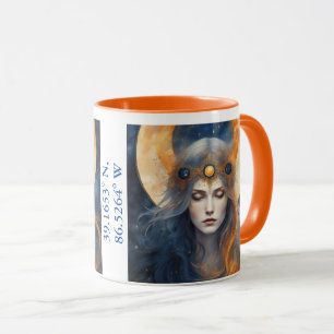 Solar Eclipse 2024 Customise with Name or Location Mug