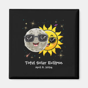 Solar Eclipse 2024 Cute Solar Eclipse Kids Boys Gi Magnet