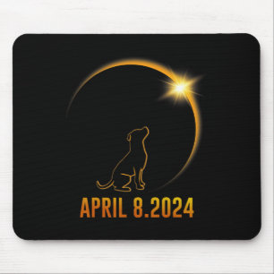 Solar Eclipse 2024 Dog Totality 1 Mouse Pad