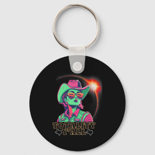 Solar Eclipse 2024 For Texas 08 24 Totality Y'all Key Ring