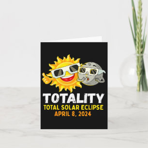 Solar Eclipse 2024 Gles Funny Sun Moon Kids Boys Card
