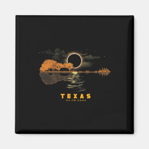 Solar Eclipse 2024 Guitar 04.08.24 Totality Texas  Magnet