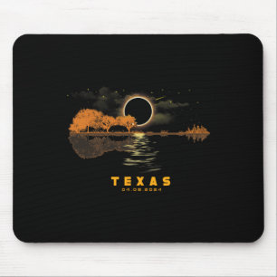 Solar Eclipse 2024 Guitar 04.08.24 Totality Texas Mouse Pad