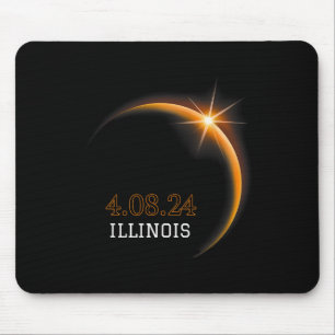 Solar Eclipse 2024 Illinois Totality Spring 4.08.2 Mouse Pad