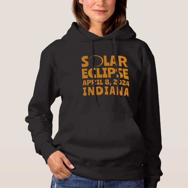 Solar Eclipse 2024 Indiana Hoodie (Front)