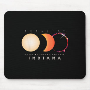 Solar Eclipse 2024 Indiana Total Eclipse Astronomy Mouse Pad