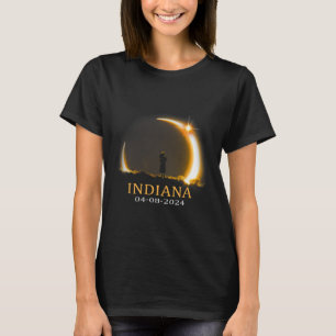 Solar Eclipse 2024 Indiana Total Solar Eclipse  T-Shirt